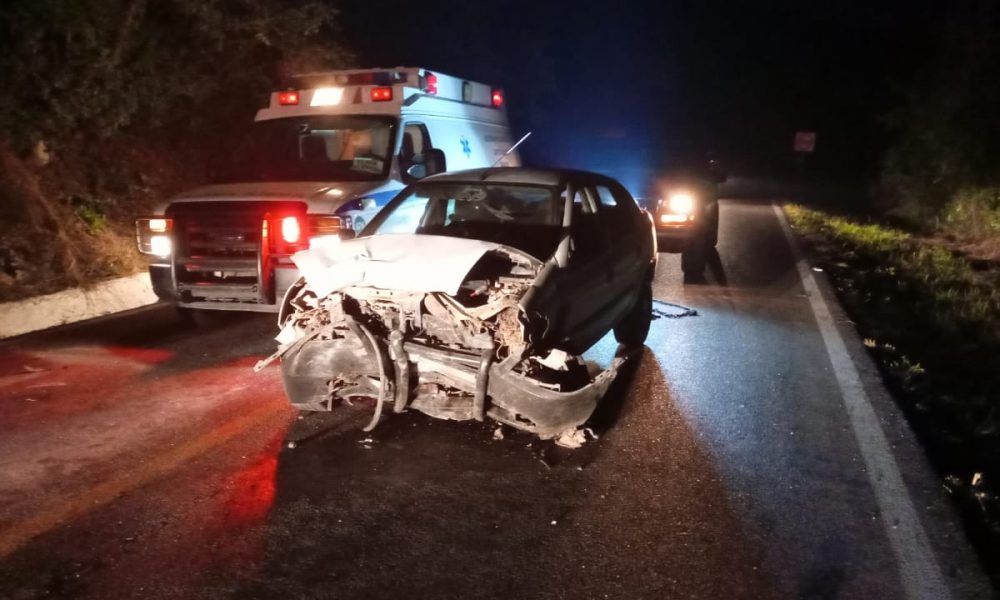 Hubo Una Aparatosa Carambola Vehicular En La Entrada A Tamasopo