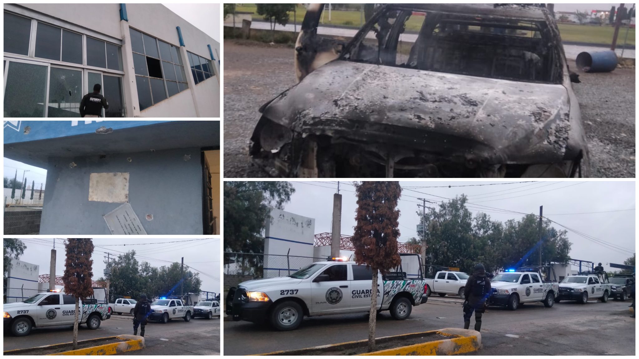 Comando armado priva de la libertad a cuatro policías e incendia