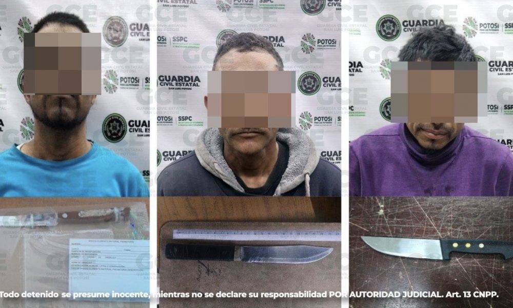 Tres Fueron Detenidos Por Traer Armas Punzocortantes Frontal Noticias